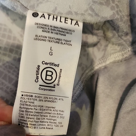 Athleta Elation Textured Leggings in Gray - Picture 4 of 8